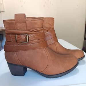 VJH comfort mid-calf boots, women's, small heel, super comfortable,warm,zipper.